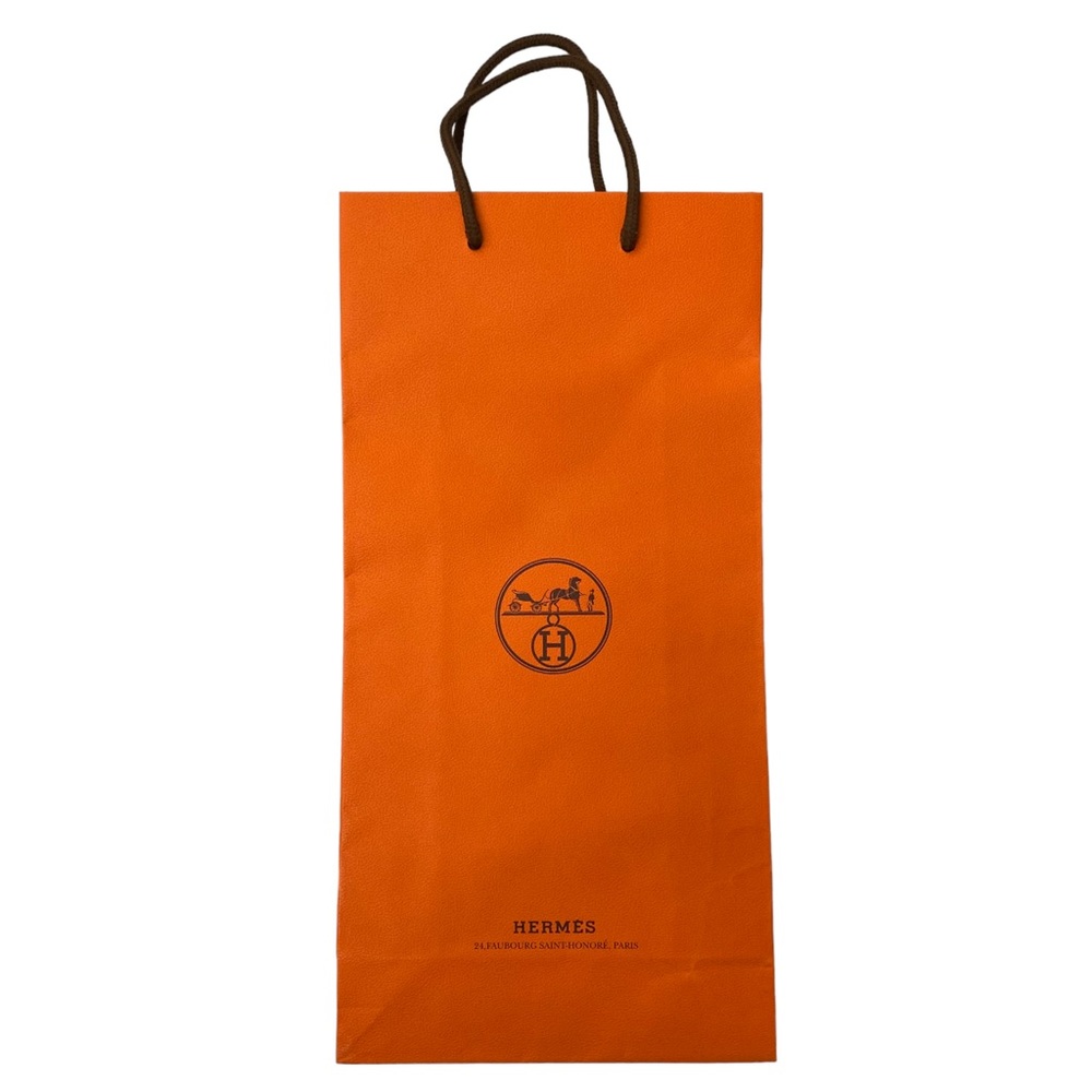 HERMÉS Paper Shopping Bag 14 1/2” x 8 1/8” x 3 7/8”